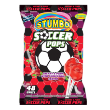 STUMBO SOCCER POPS CHERRY & PLUM 48'S