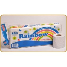 TOILET ROLL 1 PLY RAINBOW 300 SHEETS